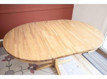 Light Wood Dining Table - Includes 2 Leaves