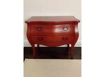 Painted Red 2 Drawer Dresser