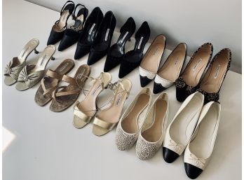 Collection Of Size 41.5 Designer Shoes - Blahniks, Chloe & Chanel