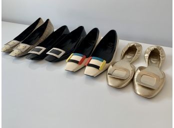 Collection Of 4 Pairs Of Roger Vivier - Sizes 40.5, 41, 41.5