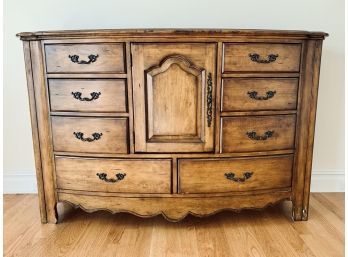 Medium Wood Dresser By Boyd Furniture Company -  Camargue  - 8 Drawers, 1 Door