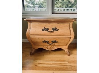 Bombay Style 2 Drawer Dresser With Brass Hardware With Carved Feet