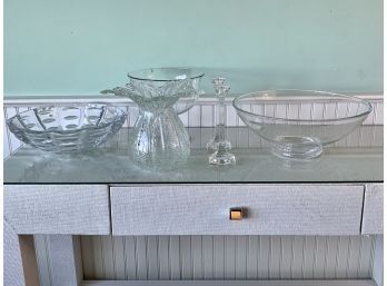 Collection Of Glass Pieces - Tiffany And Co And Unmarked
