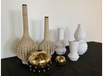 Collection Of Decorative Items And Vases - West Elm And Collette