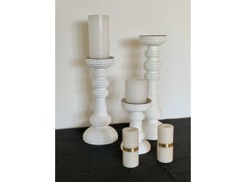 Collection Of Candle Holders - Serena And Lily And CB2