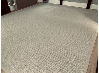 Large Custom Stark Wool Braided Bound Rug - Sand Color