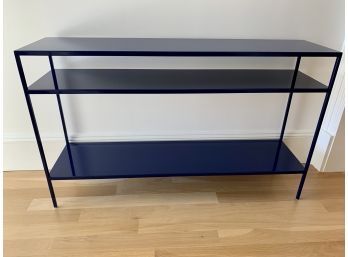Blue Metal Console Table