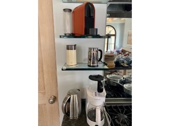 Collection Of Items For Coffee Station