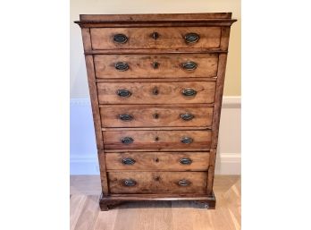Antique 7 Drawer Chest Of Drawers With Brass Hardware