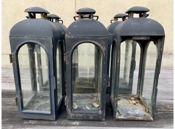 Collection Of 6 Restoration Hardware Small Duomo Cast  Iron Lanterns