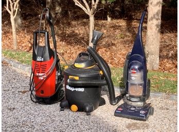 Collection Of Power Washer, Shop Vac And Bissel Upright