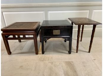Collection Of 3 Assorted Side Tables