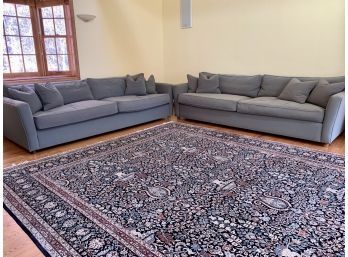 Pair Of Large Olive Grey Couches