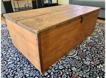 Antique Wood Trunk - Very Distressed