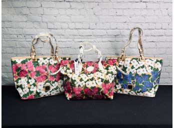 Collection Of 3 Dooney & Bourke Bags - Floral