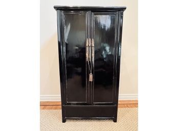 Black Lacquer Elm Cabinet - Chinese C. 1840 - Retail $27,000