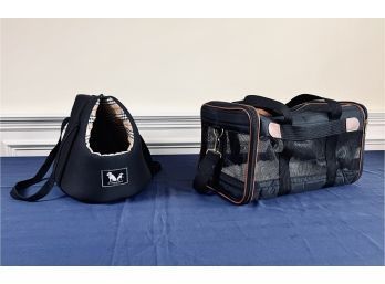 Pair Of Dog Carriers - Burberry And Sherpa