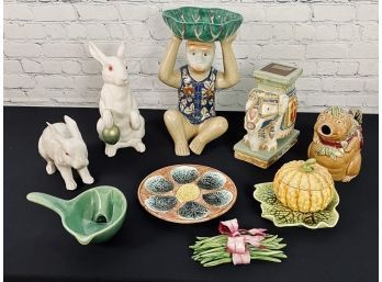Collection Of 9 Decorative Ceramic Items