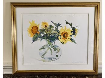 Framed Signed Susan VanCampen - Sunflowers - $2400 - 1993