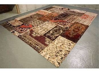 Large Agacan Carpet - Antique Patchwork With New Backing - Istanbul