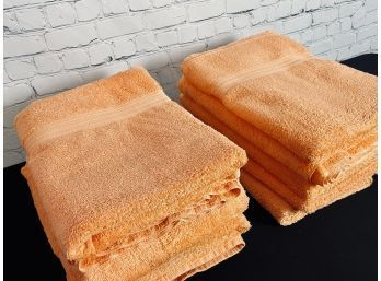 Set Of 10 Orange Ralph Lauren Bath Sheets