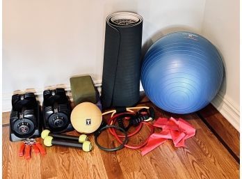 Collection Of Assorted Items For Your Home Gym