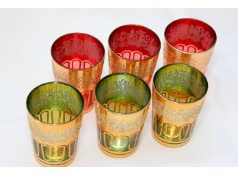 Set Of 6 Small Moroccan Juice Glasses