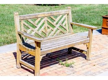 Kingsley Bate Teak Bench With Arms