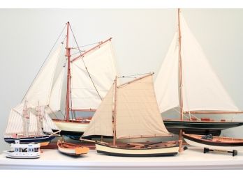 Lot Of 6 Model Ships