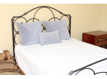 Black Iron Queen With Scroll Detail - Charles Rogers Style - **Mattress Not Included**