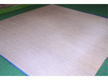 Navy And Tan Knit Beauvais Rug