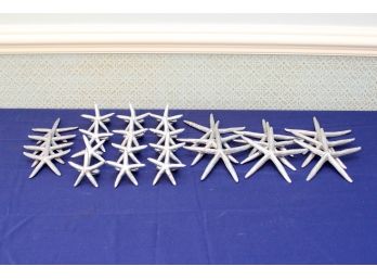Lot Of Various Decorative Silver Starfish