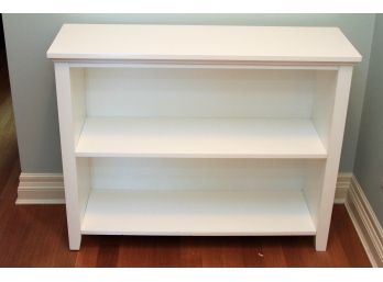 White Painted Wooden Bookcase With 1 Shelf