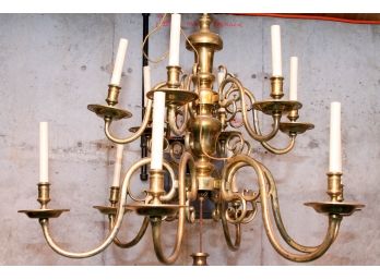 Nesle, Inc Brass Chandelier With 12 Arms  - Model MFP 30