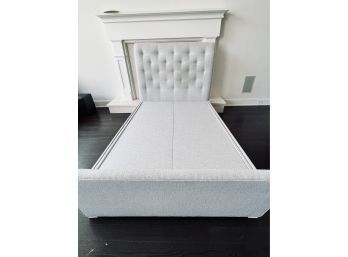 Custom Fabric Full Size Bed With Storage Drawers And Trundle