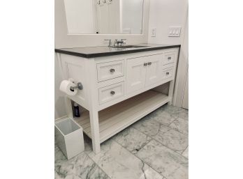 Bakes & Kropp Quartz Top Four Drawer, One Cabinet Vanity With Kohler Sink