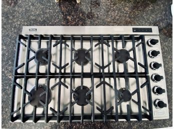 Viking Professional 36 Inch Gas Range With Built In Vent Fan