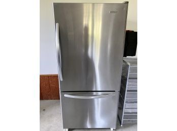 Kitchenaid Stainless Steel Bottom Freezer Refrigerator