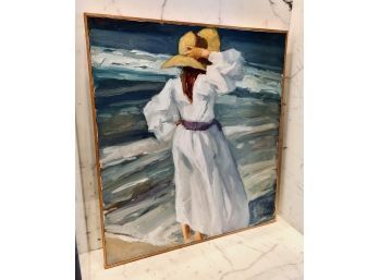Framed Signed - Richard Segalman - Beach III - 1994