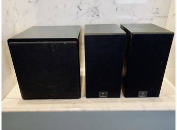 Set Of SL6 Celestion Speakers  And Canton Subwoofer Plus C - Black