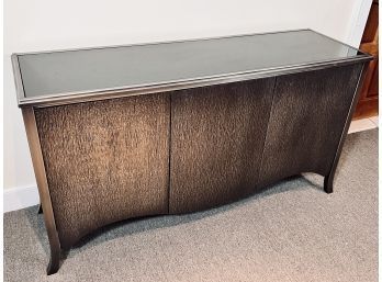 Black And Silver Metal Entertainment Console