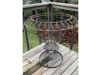 Vintage Antique French Wire Outdoor Plant Stand