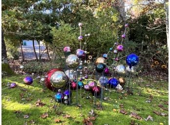 Large Collection Of Multi Colored Mirrored Garden Balls