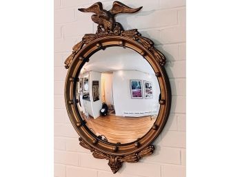 Antique Convex Eagle Mirror