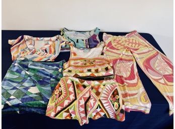 Collection Of Emilio Pucci Vintage Clothing - Sizes Unknown (probably Small)