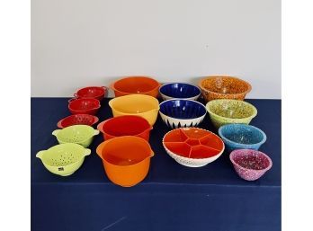 Collection Of Vintage Melamine Mixing Bowls