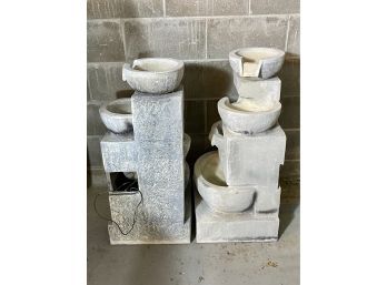 2 Resin Electric Fountains