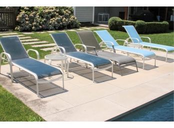 Set Of 5 Patio Lounge Chairs - Multi Colored