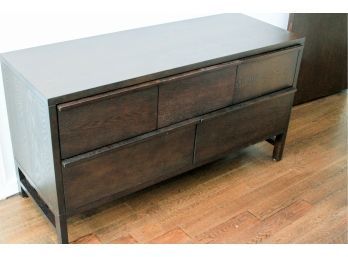 Modern West Elm Brown Wood Dresser