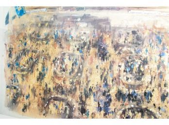 Poster Of Stock Exchange By LeRoy Neiman - 1977